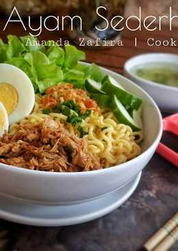 Mie Ayam Sederhana (memanfaatkan sisa olahan ayam)