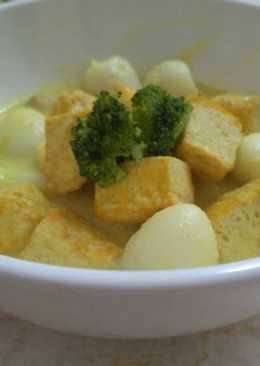 Telur Puyuh + Tahu santan kuning