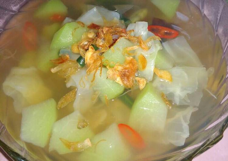 gambar untuk resep makanan Sayur asem labu siam