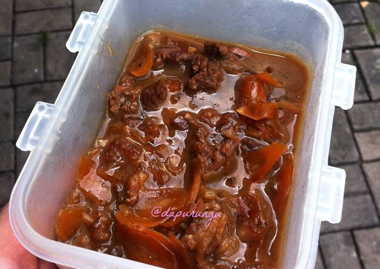 gambar untuk cara membuat Daging - Wortel Kecap