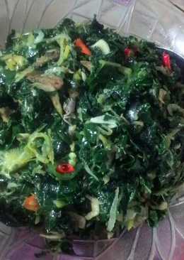 Tumis Daun Pepaya Ikan Asin