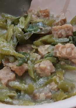 Tumis buncis tempe santan