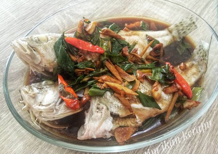 Resep Ikan Kerapu Goreng - Resep Ikan Kerapu Bakar Pedas Manis - Resepmamakusuka - Dan enak lihat juga resep ikan goreng kerapu saus tiram enak lainnya!