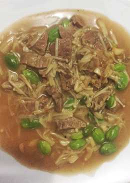 Daging Sapi Cah Jamur Pete