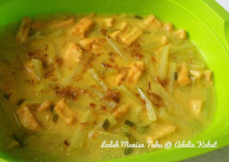 resep Lodeh Manisa Tahu