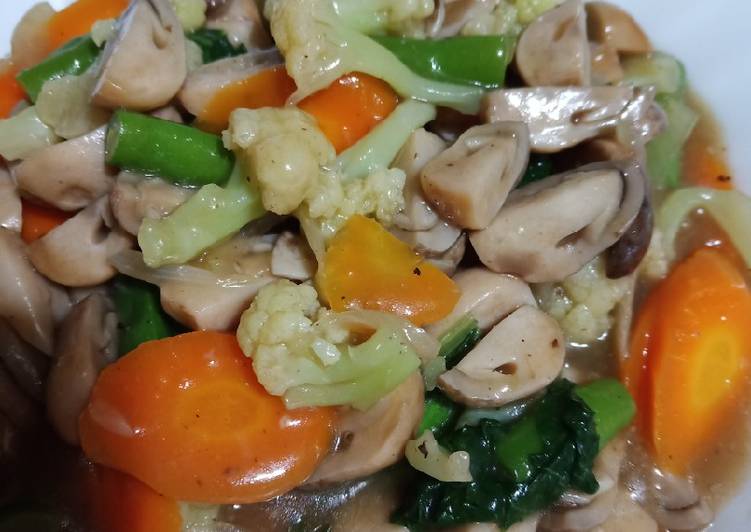 Resep Tumis sayur jamur kancing oleh echy Cookpad