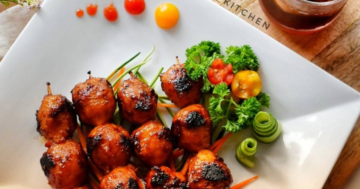 84 resep bakso ayam  bakar  enak dan sederhana Cookpad 