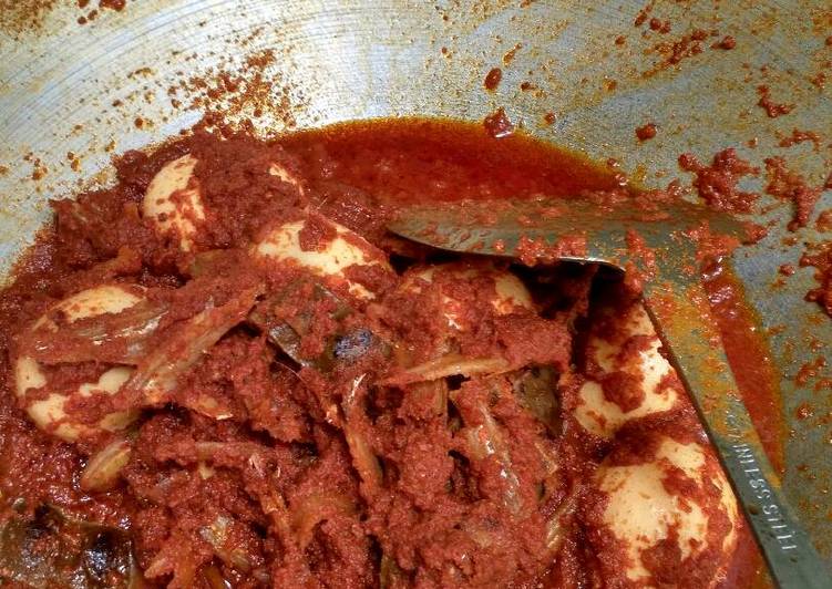 bahan dan cara membuat Sambalado tanak