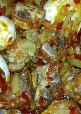 Telor+ayam rica rica