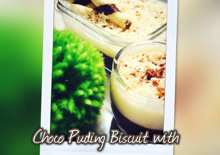 resep lengkap untuk Choco Puding Biscuit With Cheese Vla 