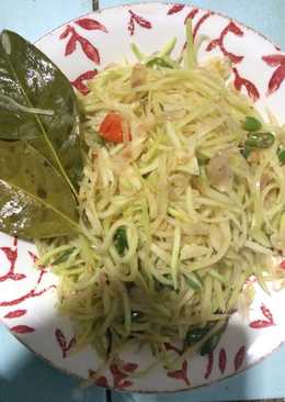 Tumis Pepaya Muda Pedas