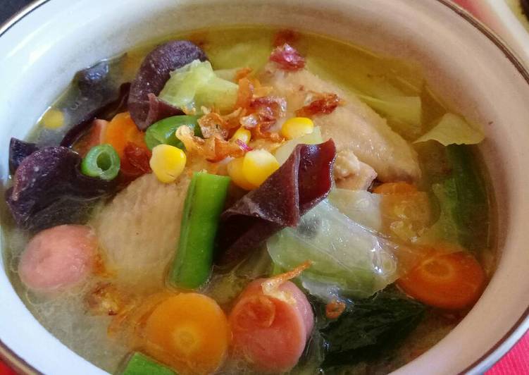 Resep Sop Sayap Ayam Sosis Dari Viana Rheinata