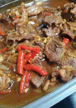 Tumis sapi lada hitam