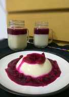 Puding susu vla saus buah naga #pr_recookagarlebihjeli