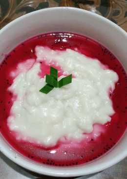 Bubur sumsum kolam dragon fruit