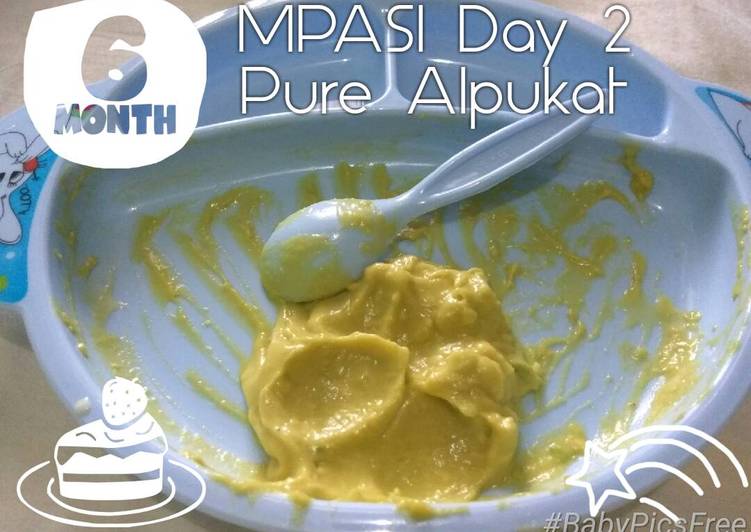 resep lengkap untuk MPASI 6 Bulan Pure Alpukat