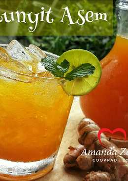 Es Kunyit Asem Segar (ringan dan tidak pahit)