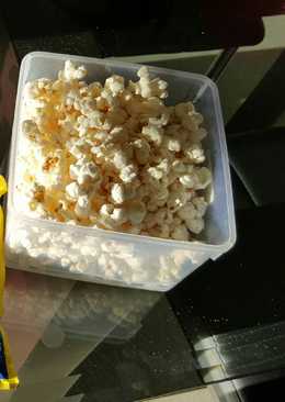 First trial popcorn microwave