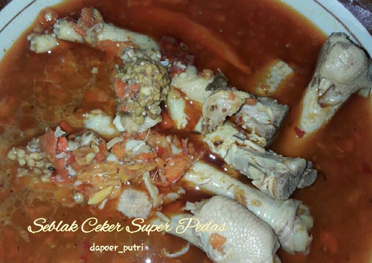 resep makanan Seblak Ceker Super Pedas