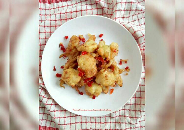 Resep Kembang kol jamur oseng cabe garam Dari Nirastorytummy