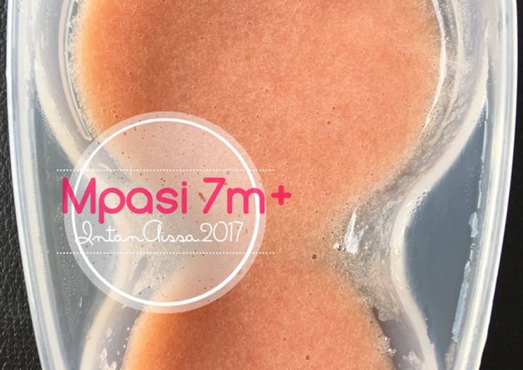 gambar untuk resep Mpasi 7m+ Puree Guava-Banana-Baby orange