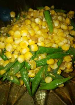 Tumis buncis jagung manis