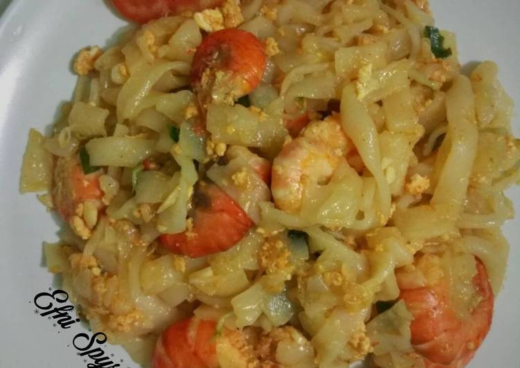 cara membuat Kwetiaw Udang lobster