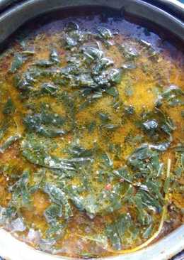 Sayur daun singkong santan