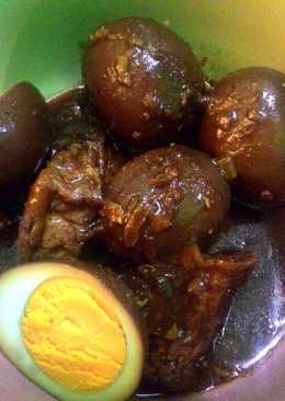 Telur Kecap Warna Hitam Cantik