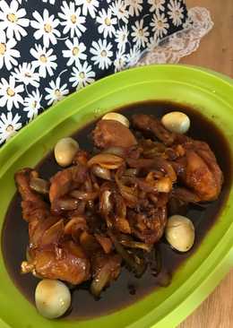 Ayam kecap telur puyuh