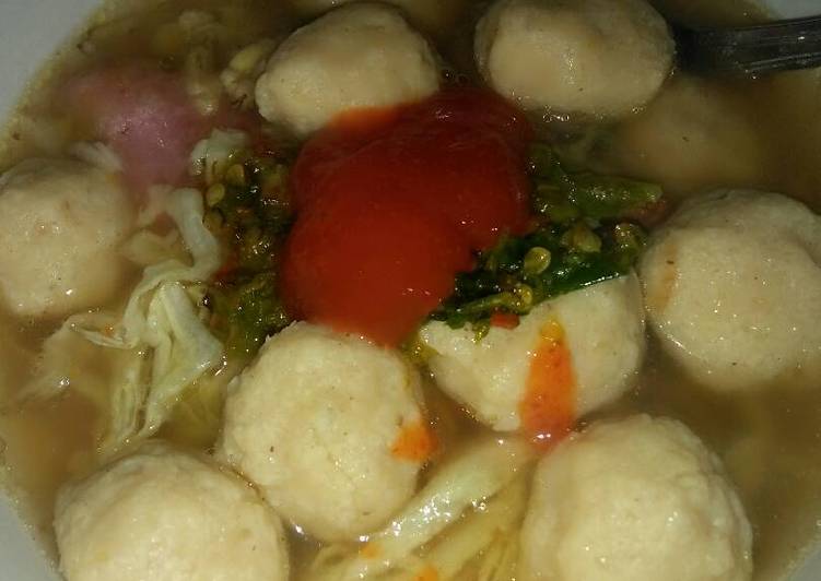 Resep Bakso daging ayam nutrijell Dari Mamih Cikha