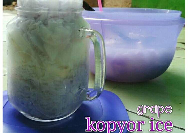 resep masakan Es Kopyor Anggur