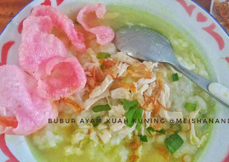 resep masakan Bubur ayam kuah kuning