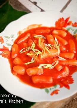 Tteobokki (kue beras korea) #bikinramadhanberkesan
