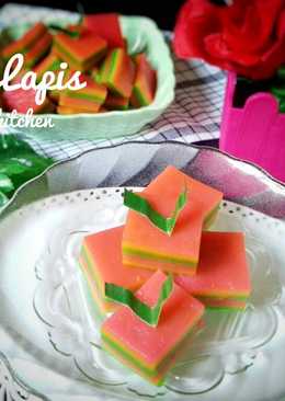 Kue Lapis Tepung Beras Warna Warni #BikinRamadhanBerkesan