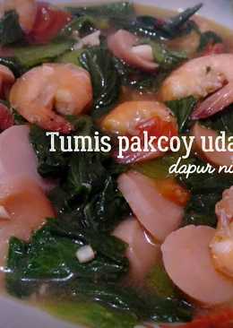 Tumis pakcoy udang