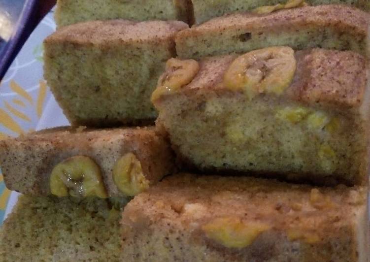 bahan dan cara membuat Banana cake kukus yg lembut tanpa pelembut