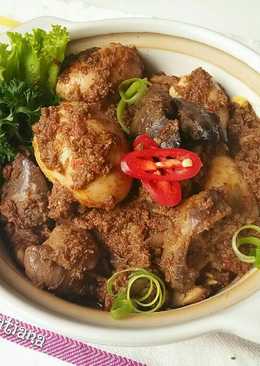 Rendang Ati Ampela dan Telur