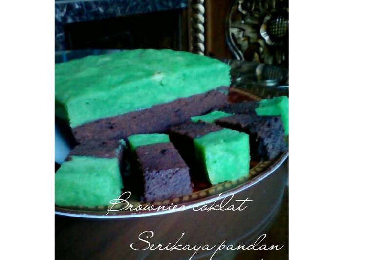 Resep Brownies Coklat Serikaya Pandan Dari Nina LZ