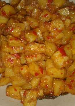 Kentang bumbu merah