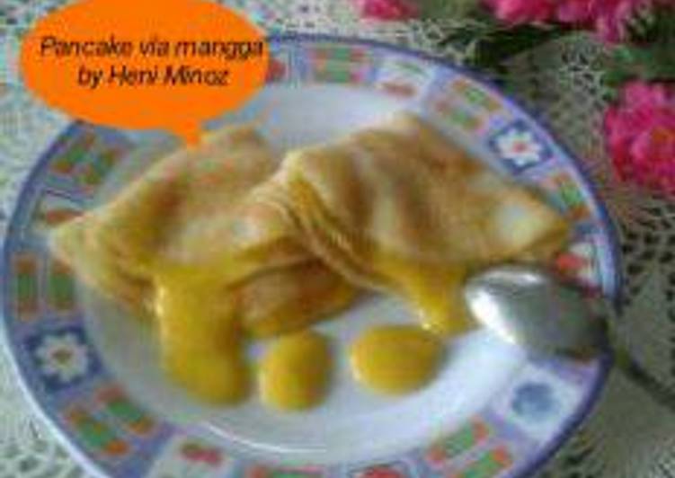 resep Pancake vla mangga