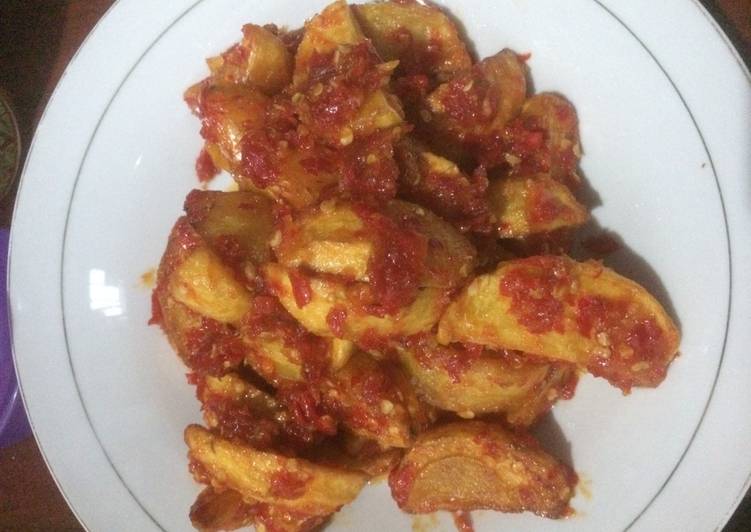 Resep Kentang Balado (wedges potato Balado) Kiriman dari devinano