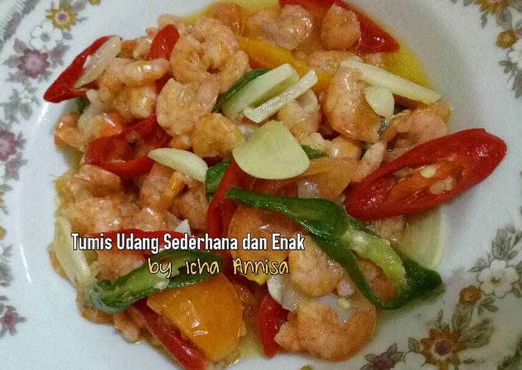 gambar untuk resep Tumis Udang Sederhana dan Enak