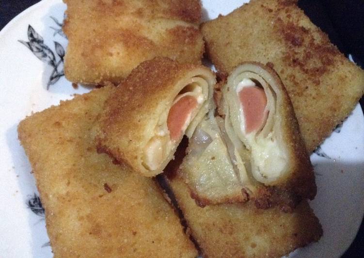 resep lengkap untuk Rissoles Telor Sosis Keju Mayones