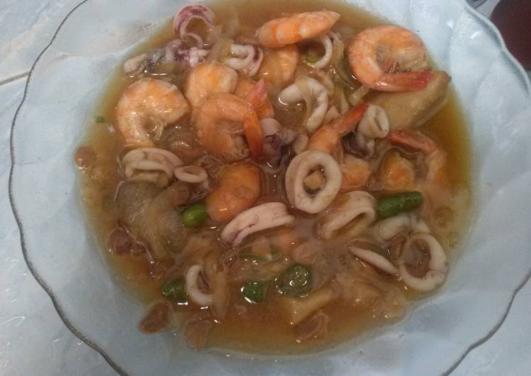 gambar untuk resep makanan Seafood kuah tauco