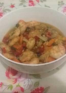 Udang wortel saos Inggris