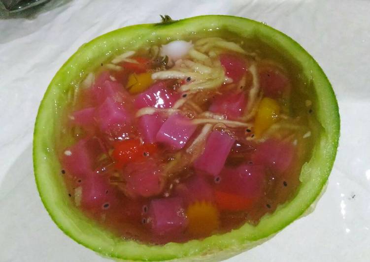 Resep Es melon jelly Karya Triana Mahabakti