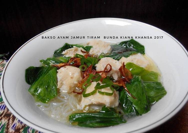 resep Bakso Ayam Jamur Tiram Homemade