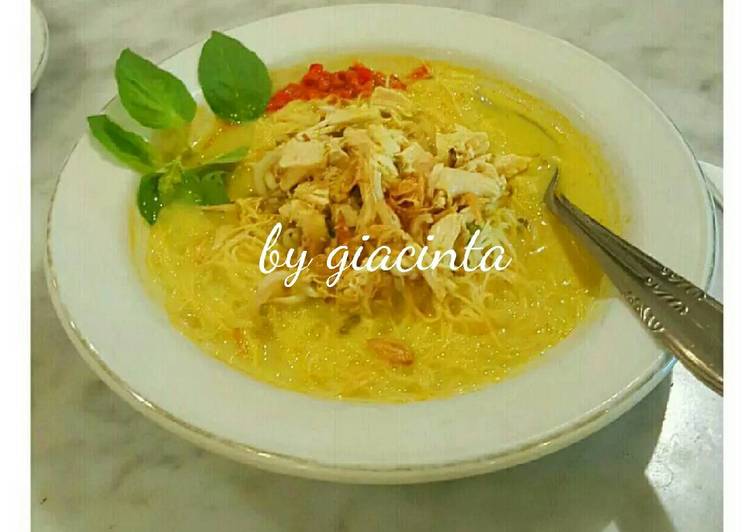 resep Lontong Laksa bihun