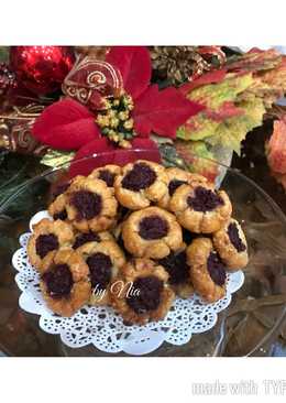 Rasberry Creamcheese Tumbprint Cookies#Keto_CP_ AnekaKueKering